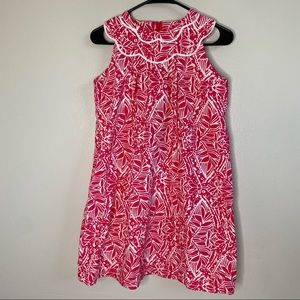 Lilly Pulitzer Pink & White Leaf Dress